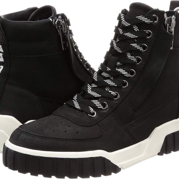 Diesel Men's Le S-RUA Mc W leather Sneaker boots size 10 - Picture 1 of 9